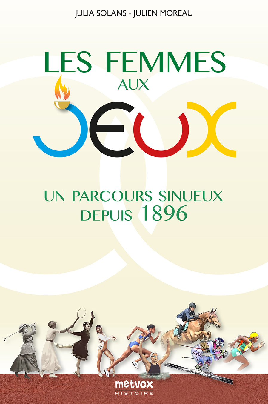 Couverture Les Femmes aux Jeux par Julia Solans Julien Moreau - Histoire sport féminin Jeux Olympiques

